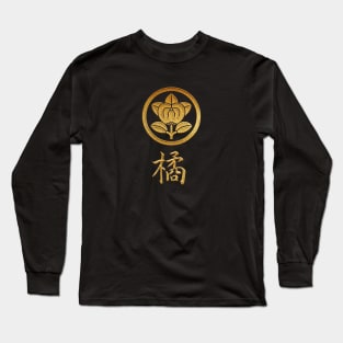 Tachibana Kamon with Tachibana Kanji Long Sleeve T-Shirt